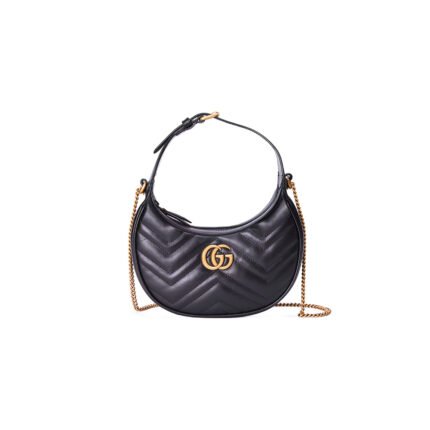 GG Marmont half-moon-shaped mini bag