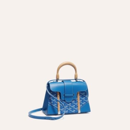 Goyard Saigon Structured Mini Bag Sky Blue