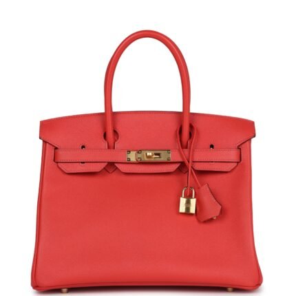 Hermes Birkin 30 Rose Jaipur Epsom Gold Hardware