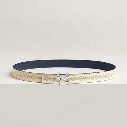 H Infini belt buckle & Bandana leather strap 24 mm