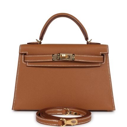 Hermes Kelly Sellier 20 Gold Epsom Gold Hardware