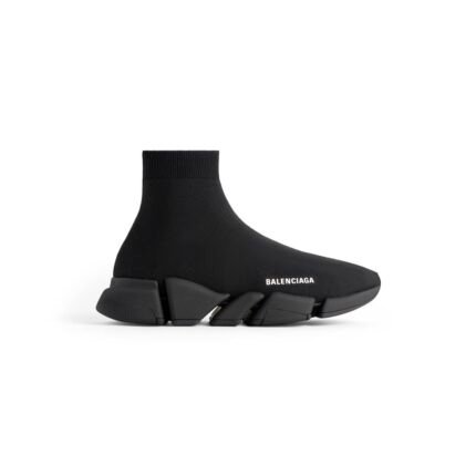 Mens Speed 2.0 Monocolor Recycled Knit Sneaker in Black