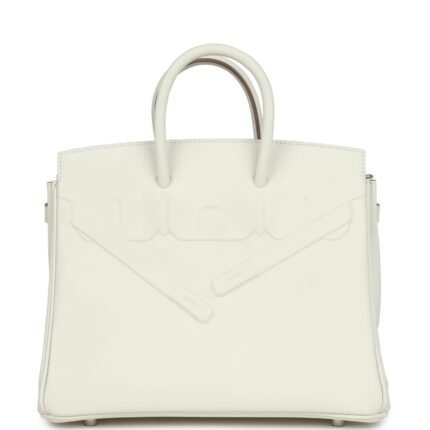 Hermes Birkin Shadow 25 Mushroom Swift Palladium Hardware