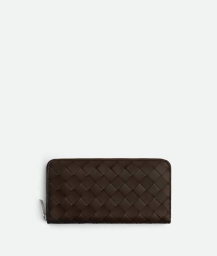 Intrecciato Zip Around Wallet