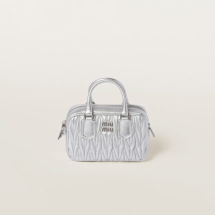 Arcadie Matelassé nappa leather micro-bag