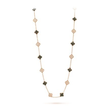 Vintage Alhambra long necklace, 20 motifs