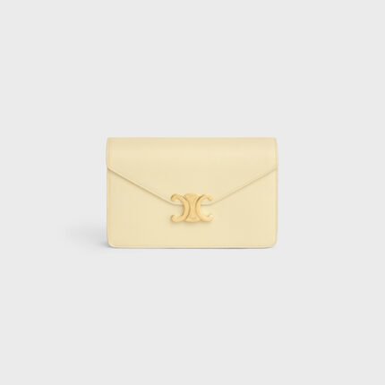 WALLET ON CHAIN MARGO IN SHINY CALFSKIN SUNLIGHT