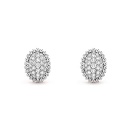 Perlée diamonds pavé earrings
