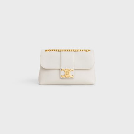 TEEN CELINE VICTOIRE BAG IN SUPPLE CALFSKIN WHITE