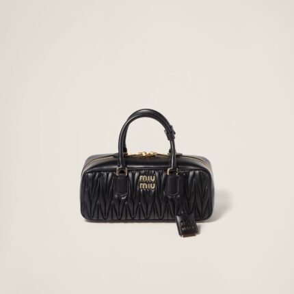 Large Arcadie matelassé nappa leather bag