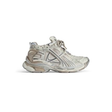 Mens Runner Sneaker  in Beige