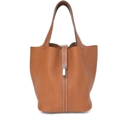 Hermes Fauve Barenia Picotin Lock 22 Palladium Hardware