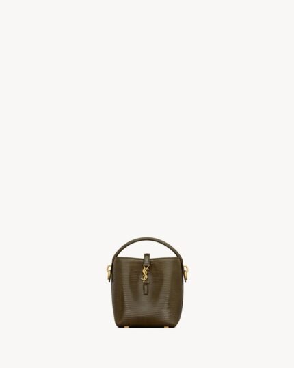 YSL Le 37 Mini in Shiny Lizard