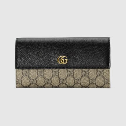 GG Marmont Bi-Color Continental Wallet
